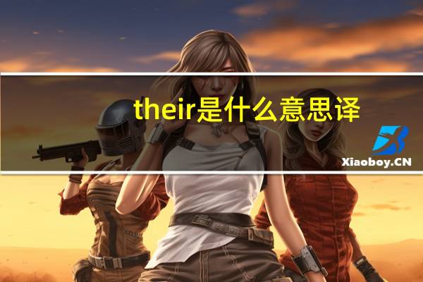 their是什么意思译
