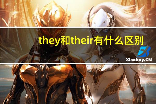 they和their有什么区别