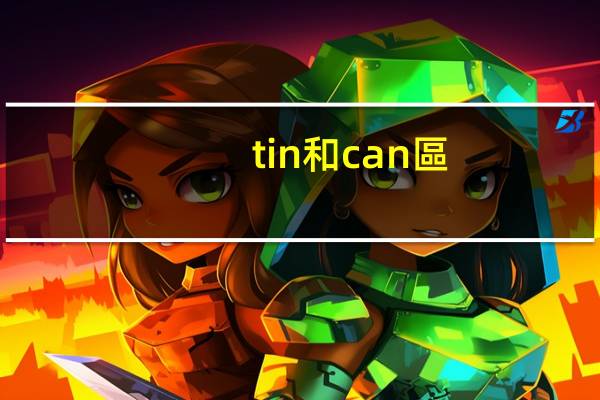 tin和can區(qū)別