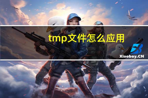 tmp文件怎么应用（tmp文件怎么打开）