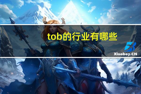 tob的行业有哪些