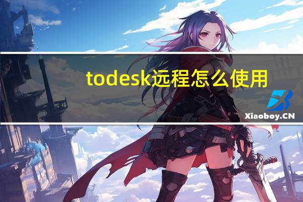 todesk远程怎么使用