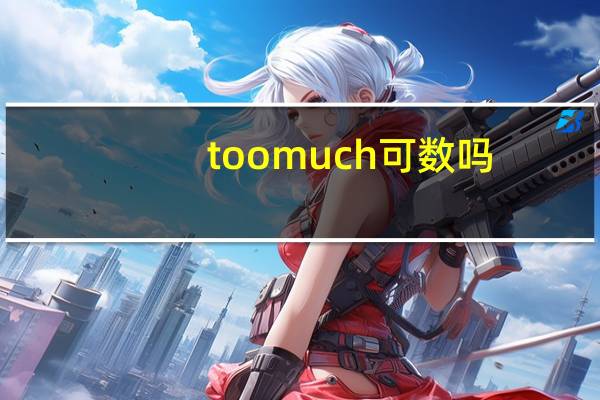too much可数吗