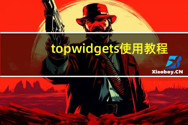 top widgets使用教程（t o p）