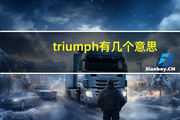 triumph有几个意思?