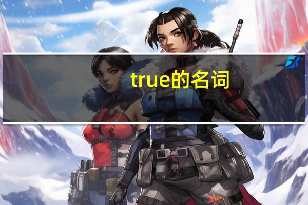 true的名词