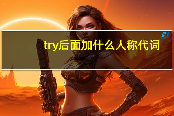 try后面加什么人称代词