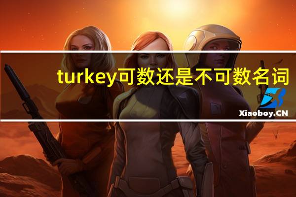 turkey可数还是不可数名词