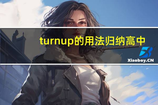 turn up的用法归纳高中