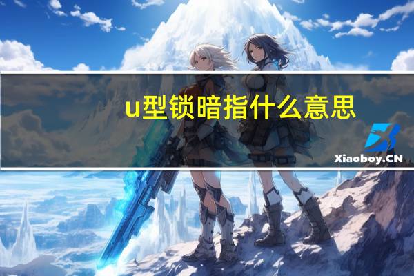 u型锁暗指什么意思