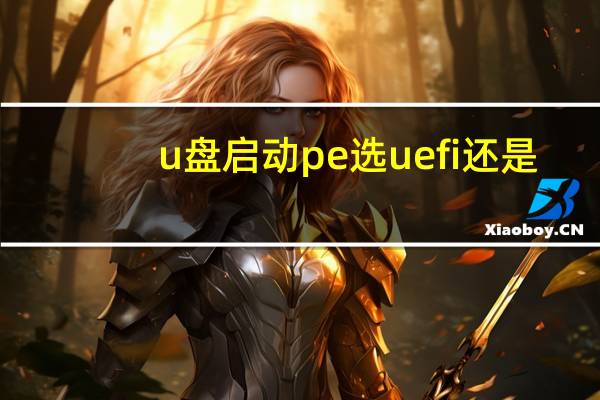 u盘启动pe选uefi还是(u盘启动pe)