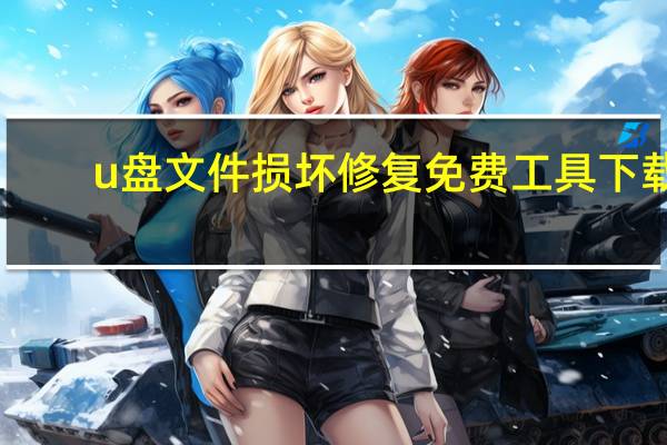 u盘文件损坏修复免费工具下载（u盘文件损坏如何修复）