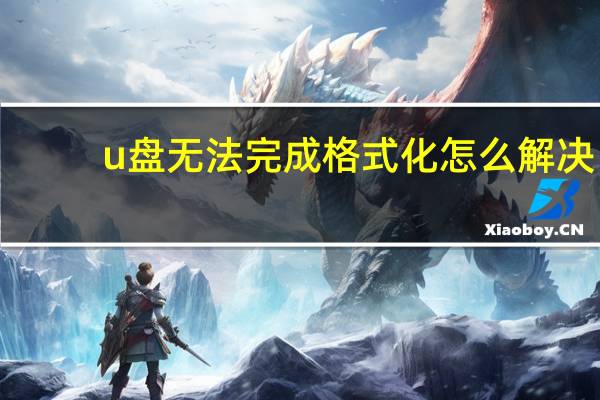 u盘无法完成格式化怎么解决(完成packages)