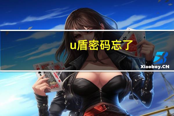 u盾密码忘了（u盾密码忘了）