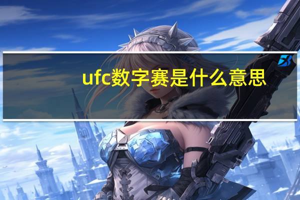 ufc数字赛是什么意思