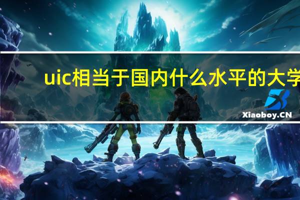 uic相当于国内什么水平的大学