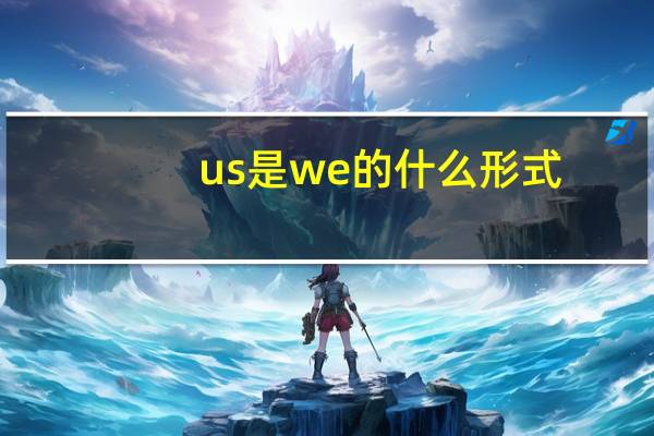 us是we的什么形式