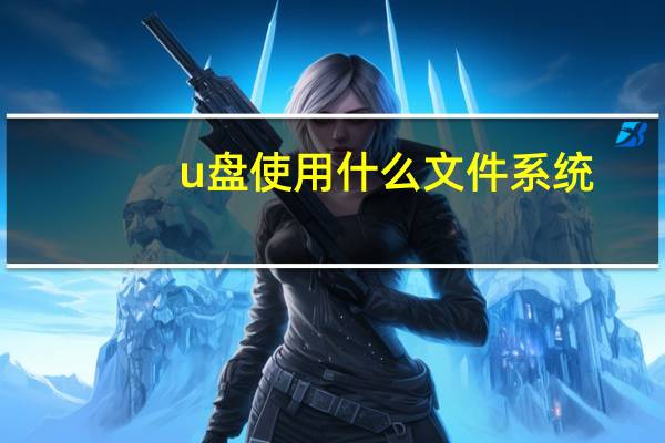u盘使用什么文件系统