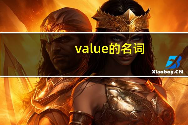 value的名词