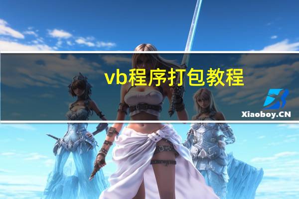 vb程序打包教程