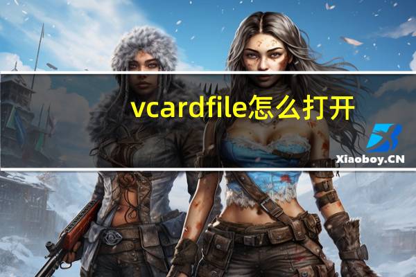 vcardfile怎么打开（vcard文件怎么打开）