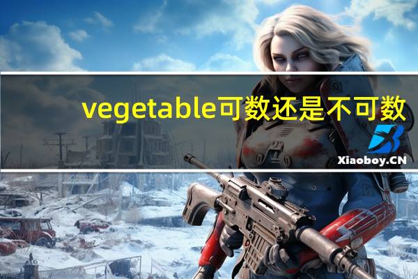 vegetable可数还是不可数