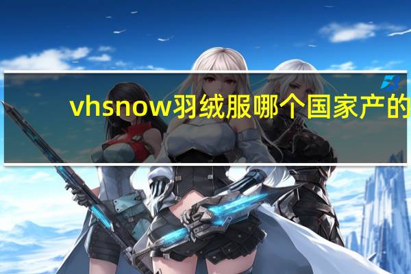 vhsnow羽绒服哪个国家产的