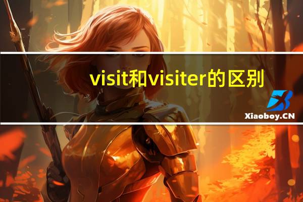 visit和visiter的区别
