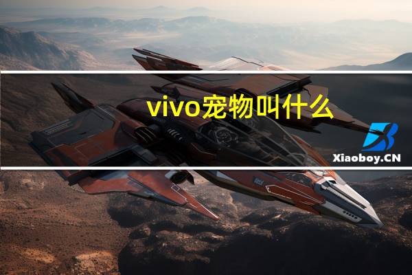 vivo宠物叫什么