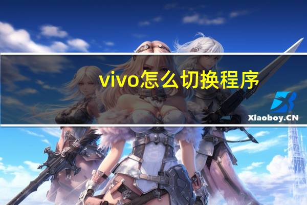 vivo怎么切换程序