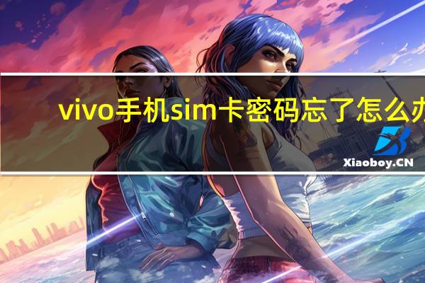 vivo手机sim卡密码忘了怎么办（sim卡密码忘了怎么办）