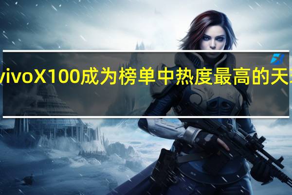 vivoX100成为榜单中热度最高的天玑手机