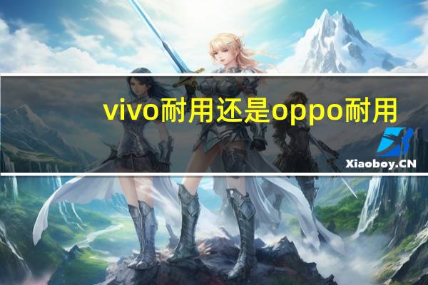 vivo耐用还是oppo耐用