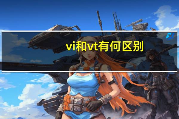 vi和vt有何区别