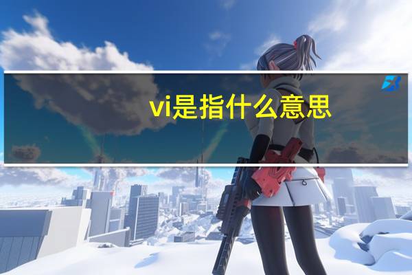 vi是指什么意思