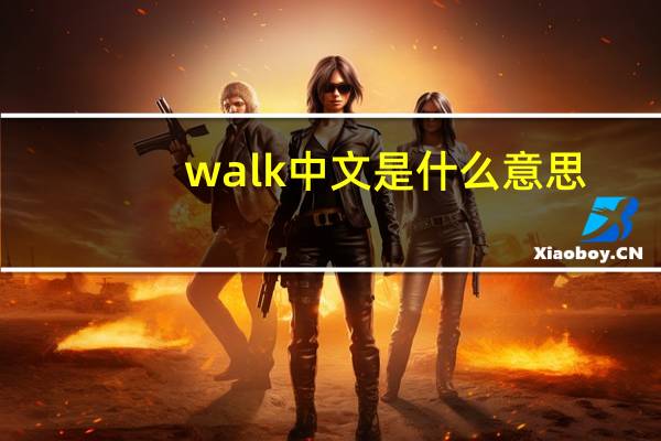 walk中文是什么意思