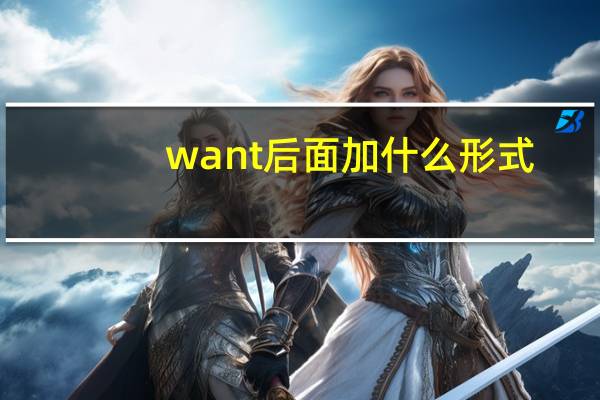 want后面加什么形式?