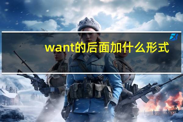 want的后面加什么形式
