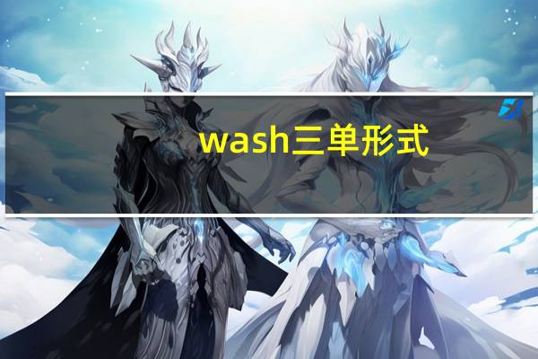 wash三单形式