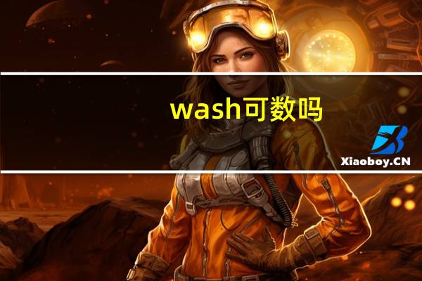 wash可数吗?
