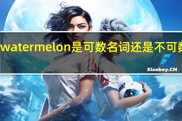 watermelon是可数名词还是不可数名词
