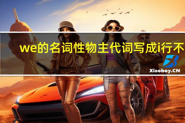 we的名词性物主代词写成i行不行