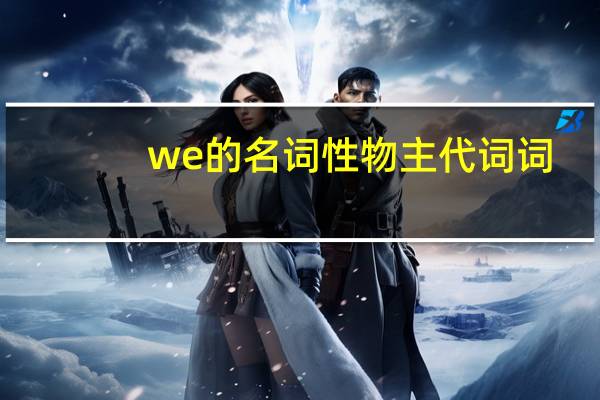 we的名词性物主代词词