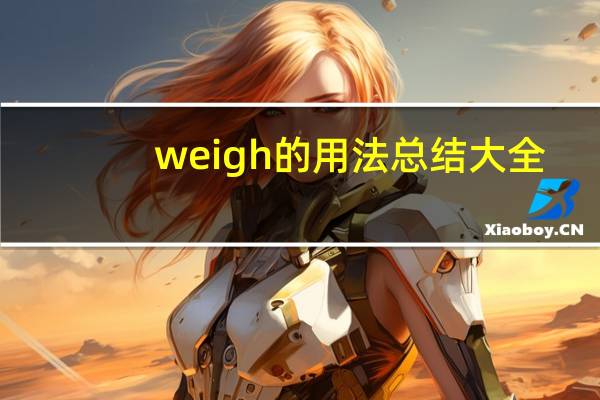 weigh的用法总结大全
