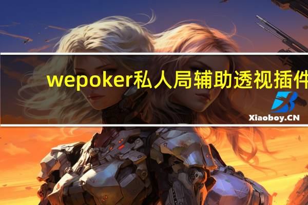 wepoker私人局辅助透视插件,wepoker私人局怎么开透视作弊