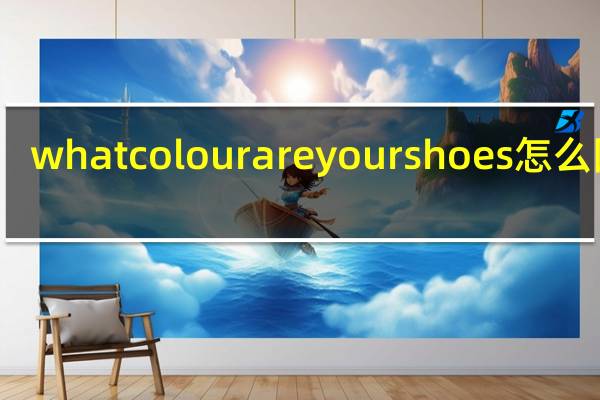 what colour are your shoes怎么回答