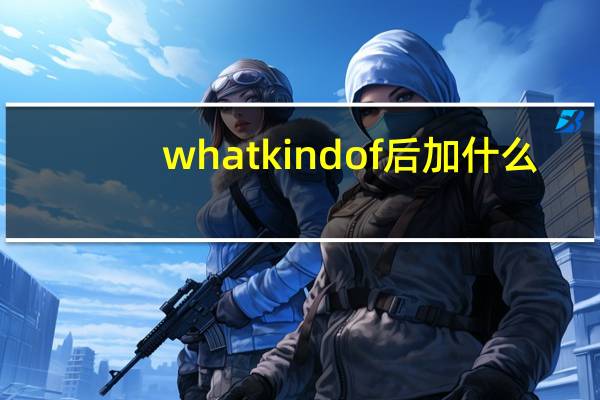 what kind of后加什么？