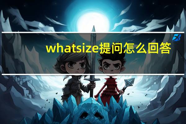 whatsize提问怎么回答