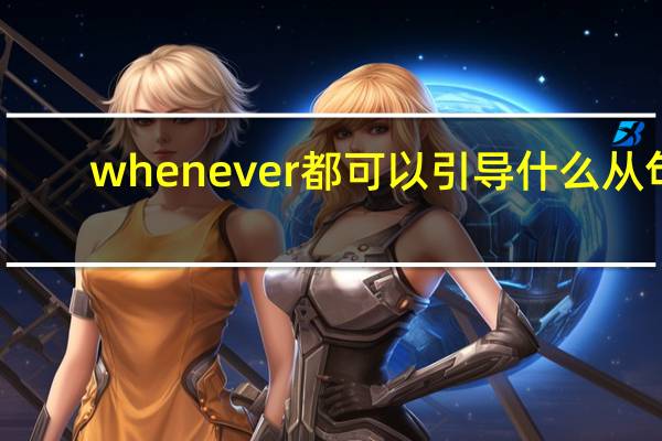 whenever都可以引导什么从句