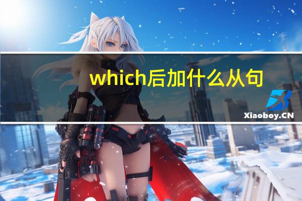 which后加什么从句